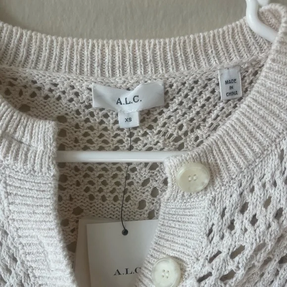 NWT A.L.C. Corinne Dress in Bone & Cream Size XS - Picture 5 of 9